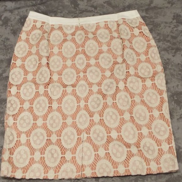 Byron by Byron Lars Contrast Lace Skirt, Ivory - Picture 4 of 5